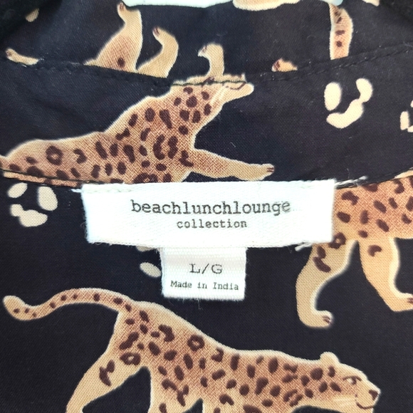 BLL Leopard Print Alana Button Down Shirt Top - Picture 4 of 7